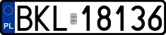 License plates of Poland, Regular car plates