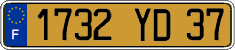 French license plate, FNI