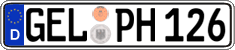 German license plate, Regular plates