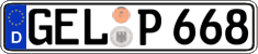 German license plate, Regular plates