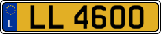 License plate of Luxembourg, 2003 year system