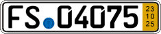 German license plate, Short-term transit plates