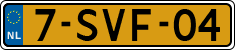 License plate of the Netherlands, Cars