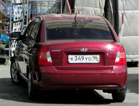 к349уо96, Hyundai Verna