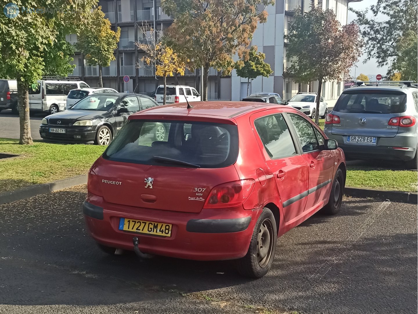 1727 GM 48, Peugeot 307 1st gen 5-door Hatch (T5/T6), 2001–2008 (–2011 for LATAM- and –2014 for CN-market)