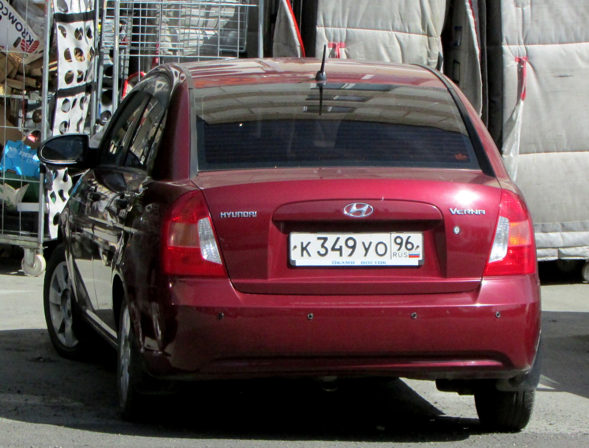 к 349 уо 96, Hyundai Verna 2nd gen Sedan (MC), 2005–2009