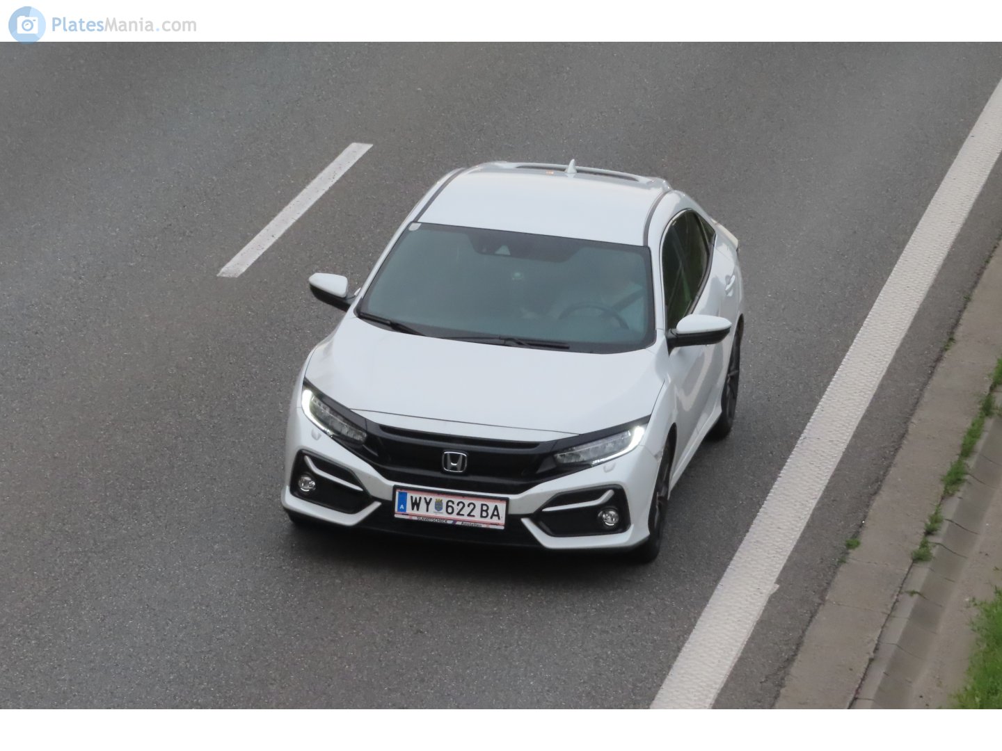 WY 622 BA, Honda Civic 10th gen Hatch (FK), 2016–2022