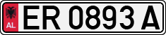 License plate of Albania, Cars (1993)
