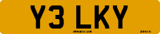 License plate of the United Kingdom, 1983 year system
