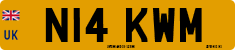 License plate of the United Kingdom, 1983 year system
