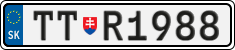 License plate of Slovakia, Vanity Plates
