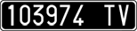 License plate of Italy, Cars (1927 year series)