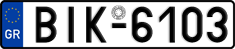 License plate of Greece, Cars