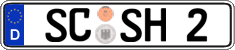 German license plate, Regular plates