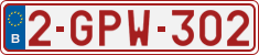 License plate of Belgium, Regular plates (2010)
