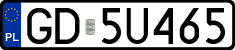 License plates of Poland, Regular car plates