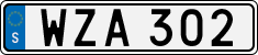 License plate of Sweden, Regular plates
