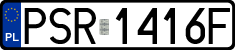 License plates of Poland, Regular car plates