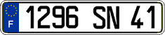 French license plate, FNI