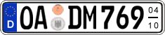 German license plate, Seasonal plates
