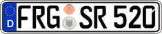 German license plate, Regular plates