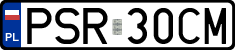 License plates of Poland, Regular car plates