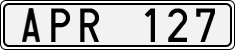 License plate of Sweden, Regular plates