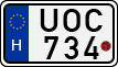 license plates of Hungary, Motorcycles (1990)
