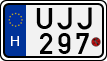 license plates of Hungary, Motorcycles (1990)