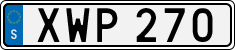 License plate of Sweden, Regular plates