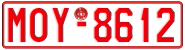 License plate of Greece, Tax-exempt vehicles