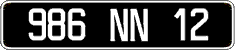 French license plate, FNI