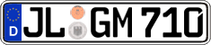 German license plate, Regular plates