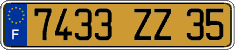 French license plate, FNI