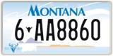 Montana, 1-AB1234 / 10-AB123