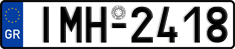 License plate of Greece, Cars