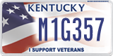 Kentucky, Specialty plates (A1B234)
