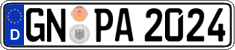 German license plate, Regular plates