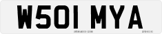 License plate of the United Kingdom, 1983 year system