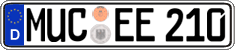 German license plate, Regular plates