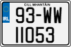 License plate of Ireland, Regular plates