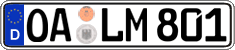 German license plate, Regular plates