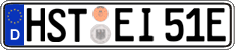 German license plate, Electric vehicles