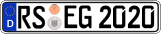German license plate, Regular plates