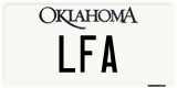 Oklahoma, Vanity Plates