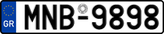 License plate of Greece, Cars