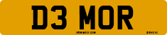 License plate of the United Kingdom, 1983 year system