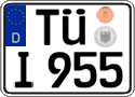 German license plate, Regular plates