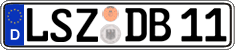 German license plate, Regular plates