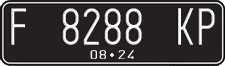 License plate of Indonesia, Regular plates